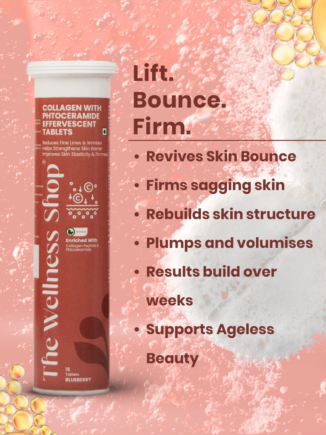 Collagen with Phytoceramide Effervescent Tablet