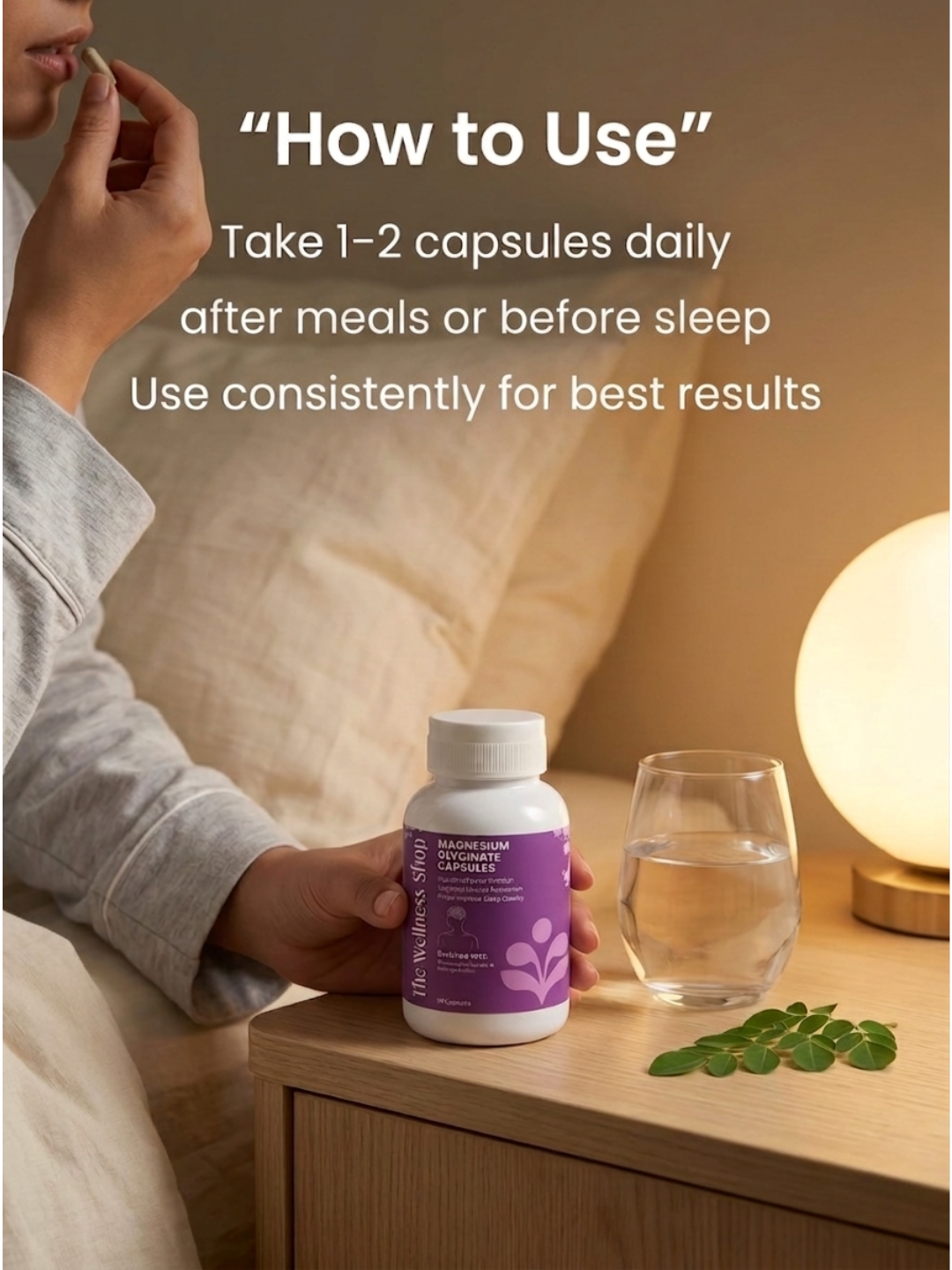 Magnesium Glycinate Capsules for Deep Sleep &amp; Calm Mind