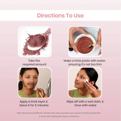 ROSE FACIAL WAX POWDER - 5 MINUTE PAINLESS HERBAL WAX POWDER