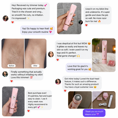 2-in-1 Painless Bikini Hair Trimmer