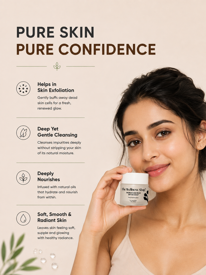 The Wellness Shop Moroccan Beldi Detox Soap for Advanced Skin Renewal &amp; Radiance