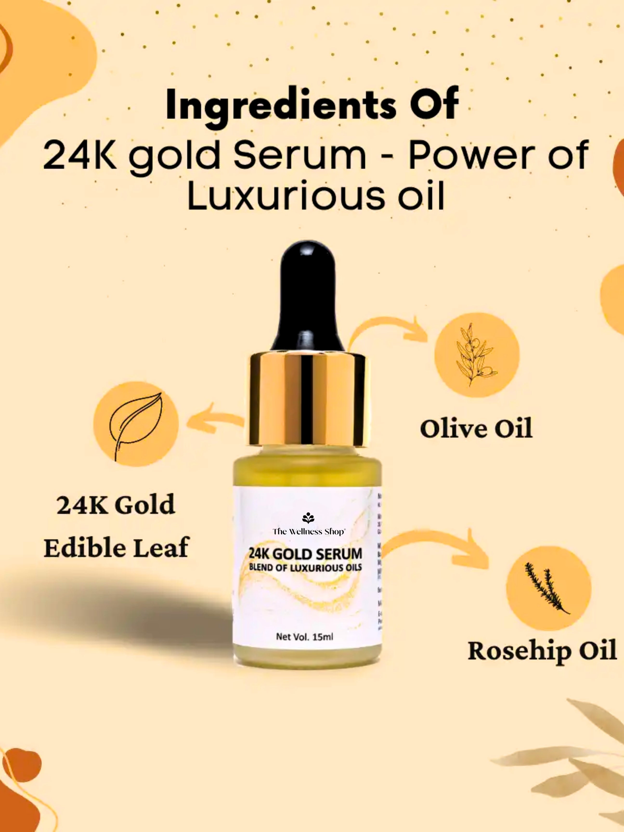 24K GOLD SERUM - POWER OF LUXURIOUS OIL