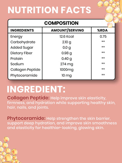 Collagen with Phytoceramide Effervescent Tablet