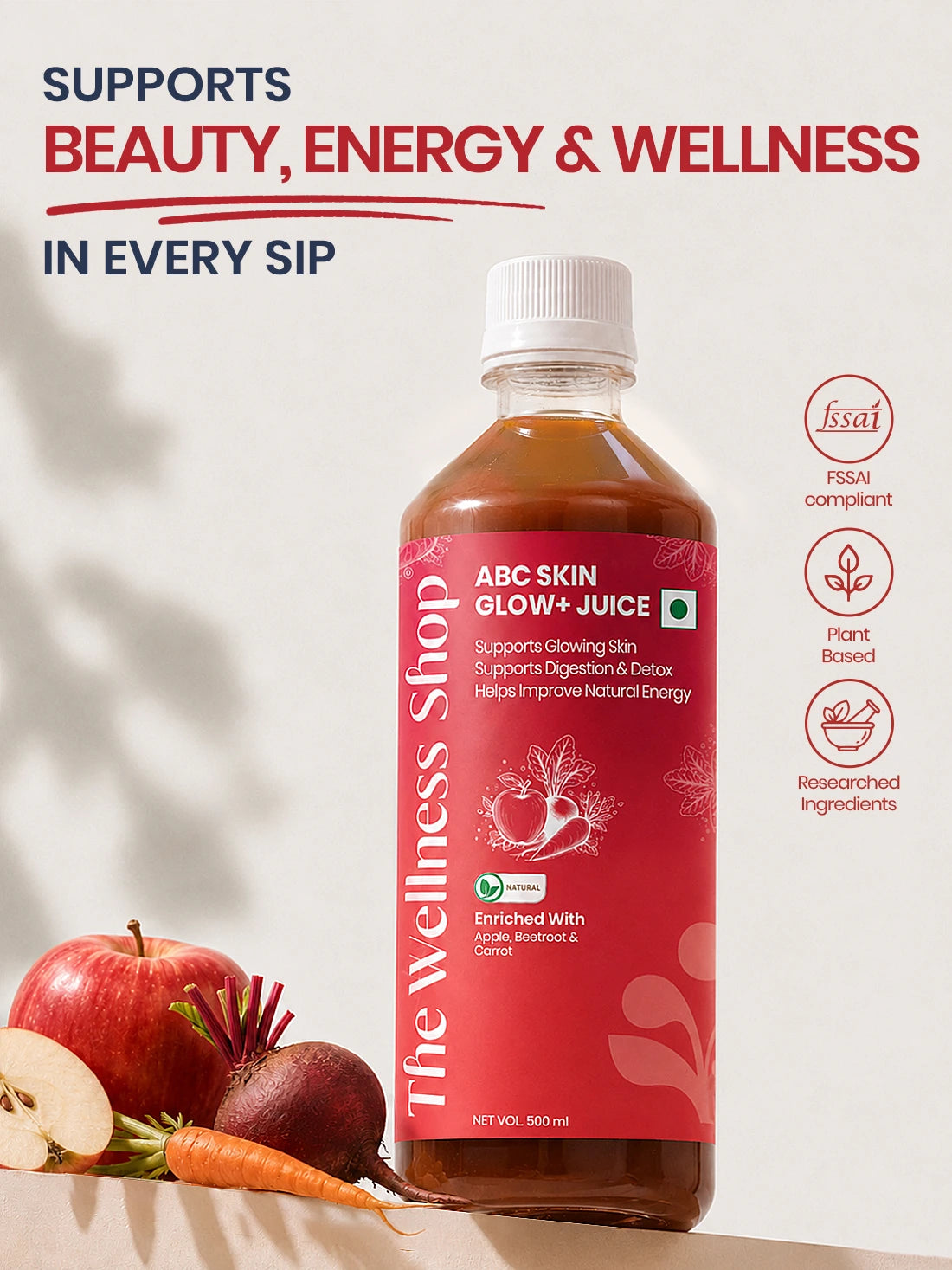 The Wellness Shop ABC Skin Glow+ Juice – Korean Glass Skin