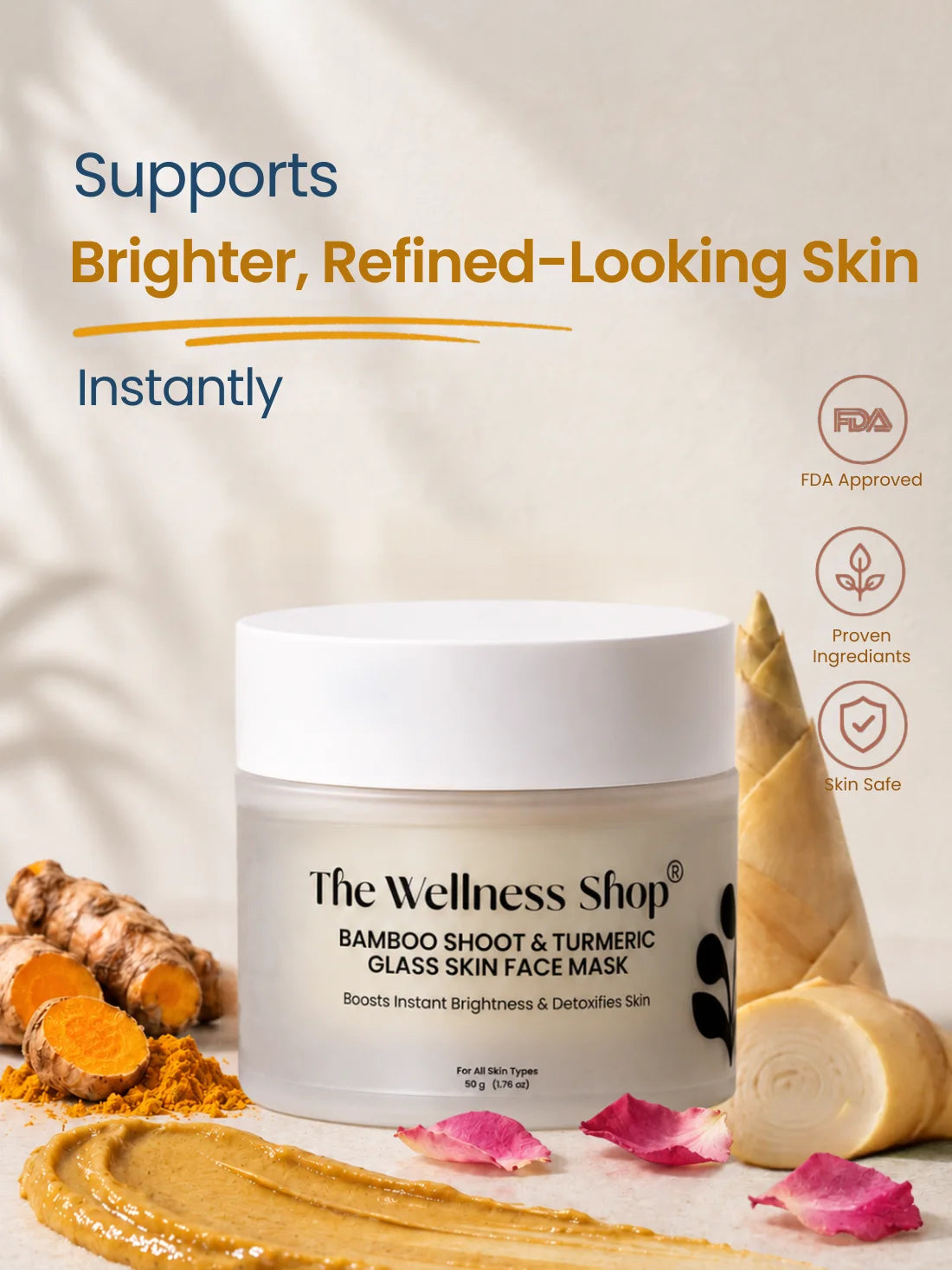 Bamboo Shoot &amp; Turmeric Glass Skin Face Mask