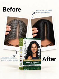 Herbal Black Hair Colour - 100gm (No PPD, No Ammonia, Premium Quality, Lasts 3 Weeks)