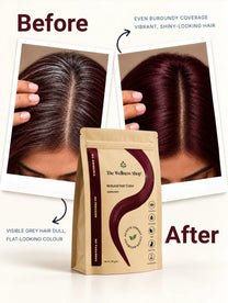 Natural Burgundy Hair Colour - 100gm(No Ammonia, Premium Quality, Lasts 3 Weeks)