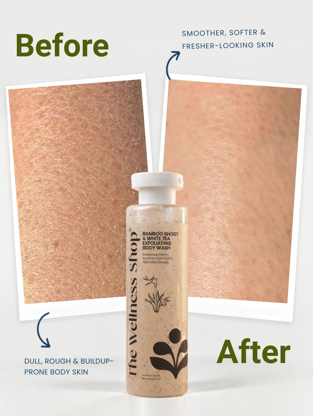 Bamboo Shoot &amp; White Tea Exfoliating Body Wash