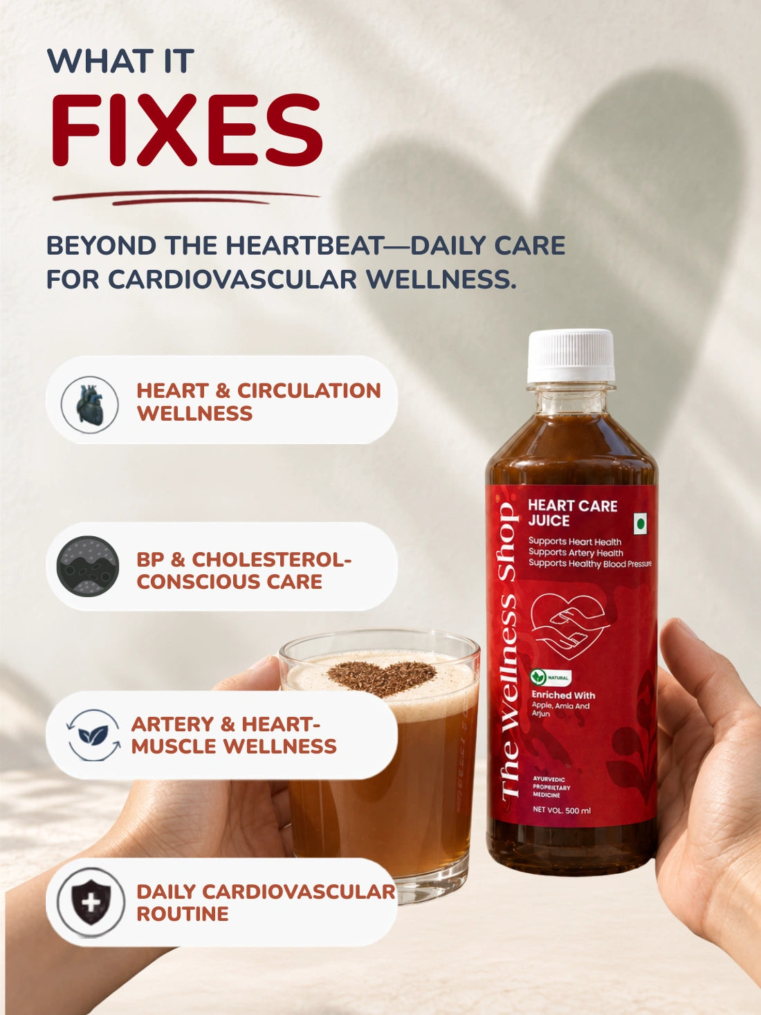 Heart Care Juice – Ayurvedic Herbal Wellness Drink