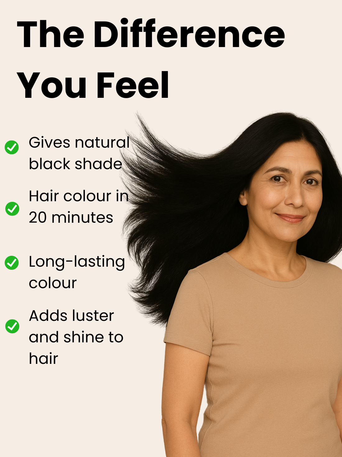 INSTANT BLACK HAIR COLORING SHAMPOO + CONDITIONER (NO PARABEN , NO AMMONIA , LASTS 3-4 WEEKS)