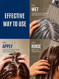 Instant Brown Hair Colouring Shampoo + Conditioner - 75gm(No Paraben , No Ammonia , Lasts 3-4 Weeks)