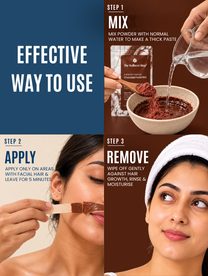 Chocolate Facial Wax Powder - 5 Minute Painless Herbal Wax Powder
