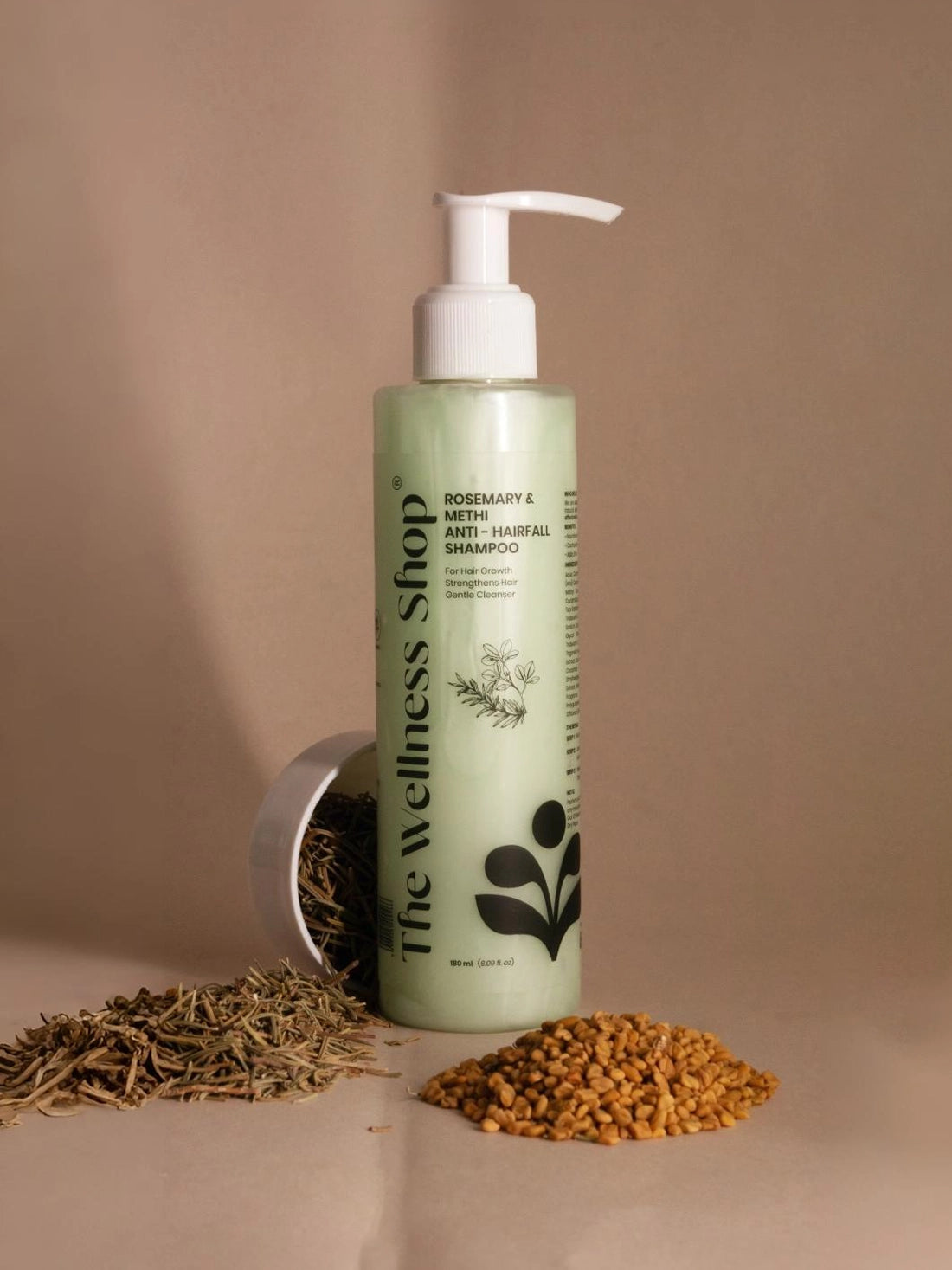 Rosemary &amp; Methi Anti Hairfall Shampoo - Hair Fall &amp; Thinning, Slow Hair Growth, Dullness &amp; Lack Of Shine