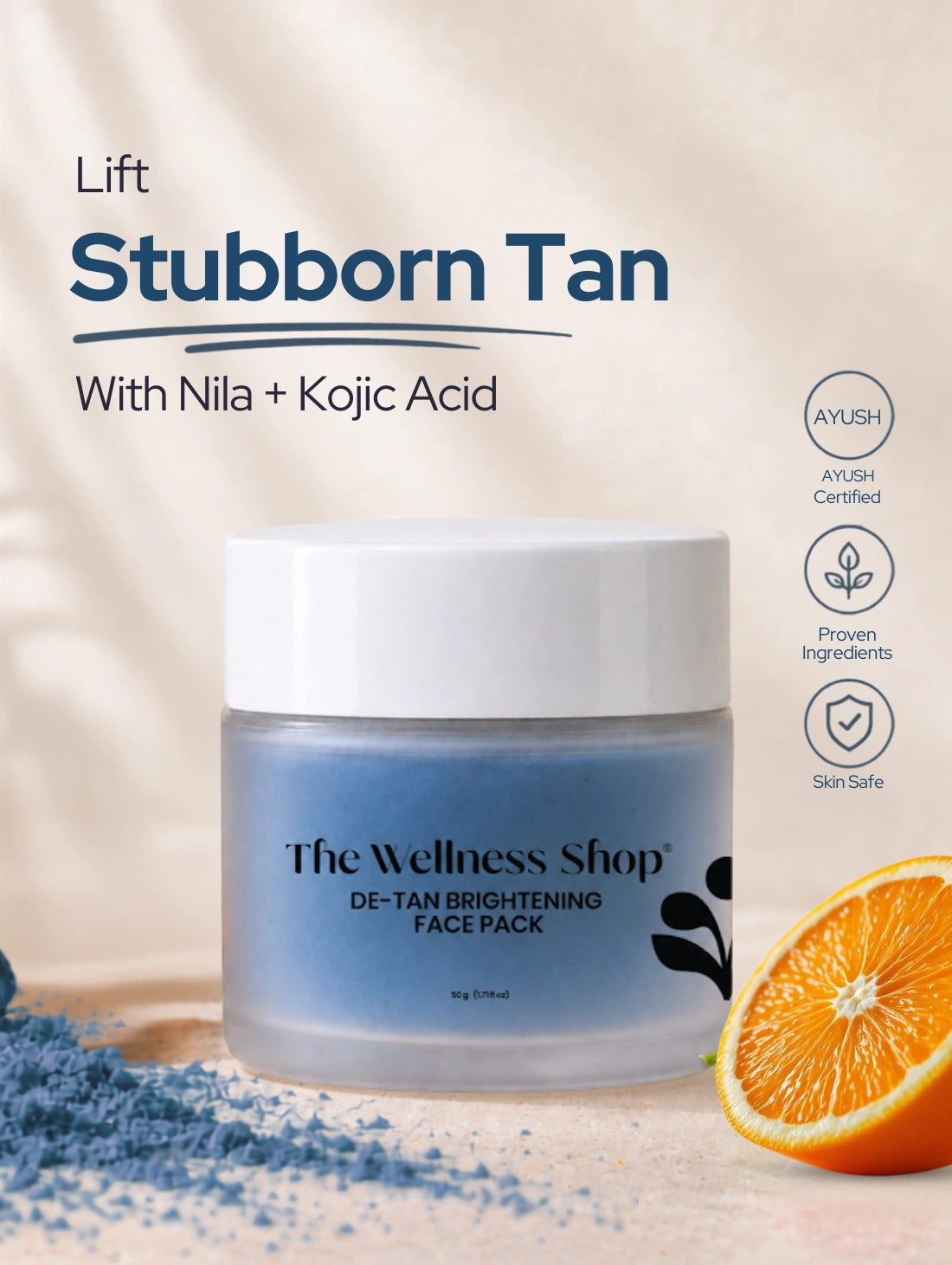 De-tan Brightening Face Pack