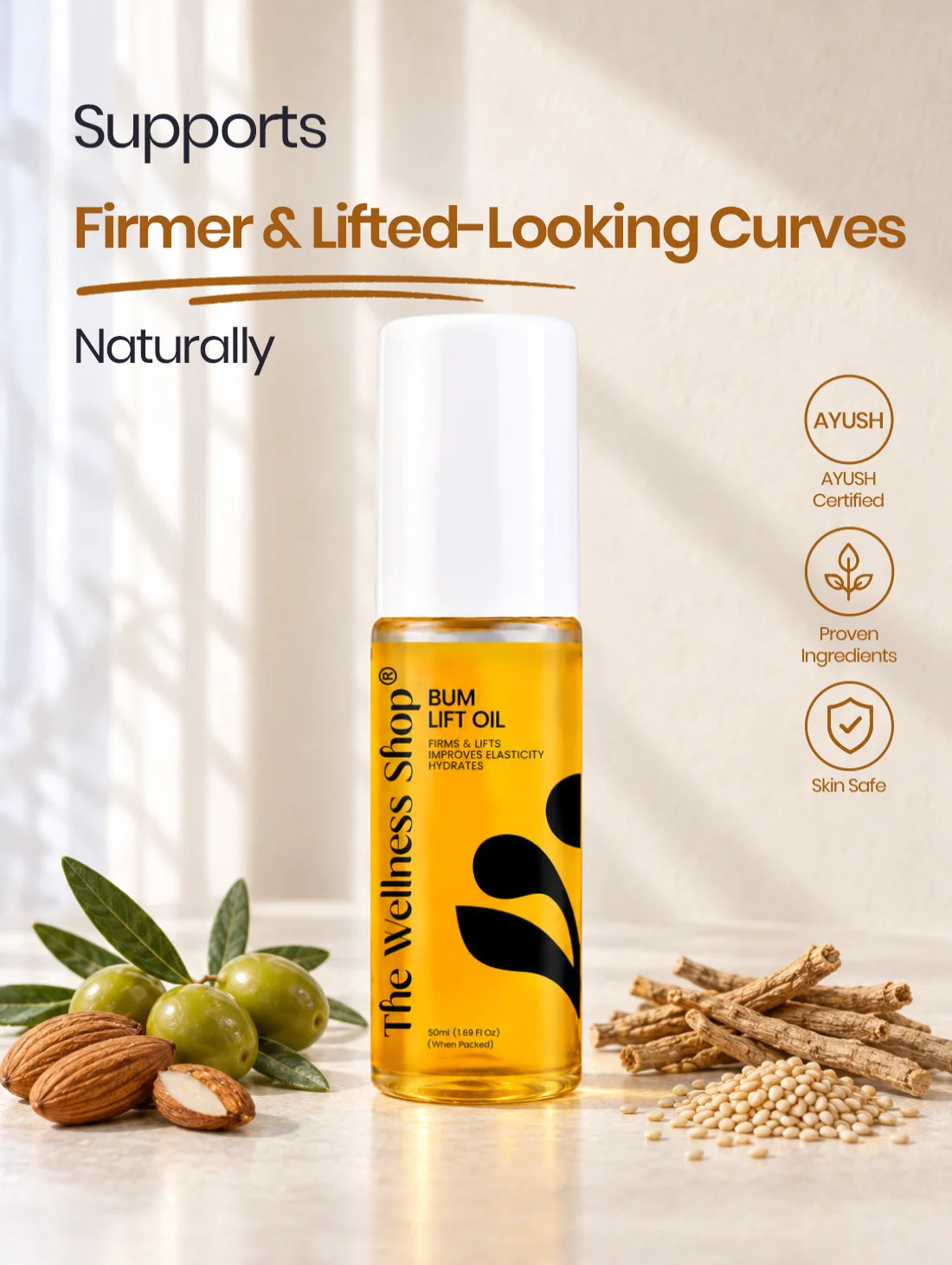Natural Bum Lift Tailam-Get firmer, lifted Curves in 8–12 Weeks