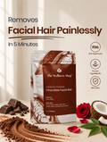 Chocolate Facial Wax Powder - 5 Minute Painless Herbal Wax Powder