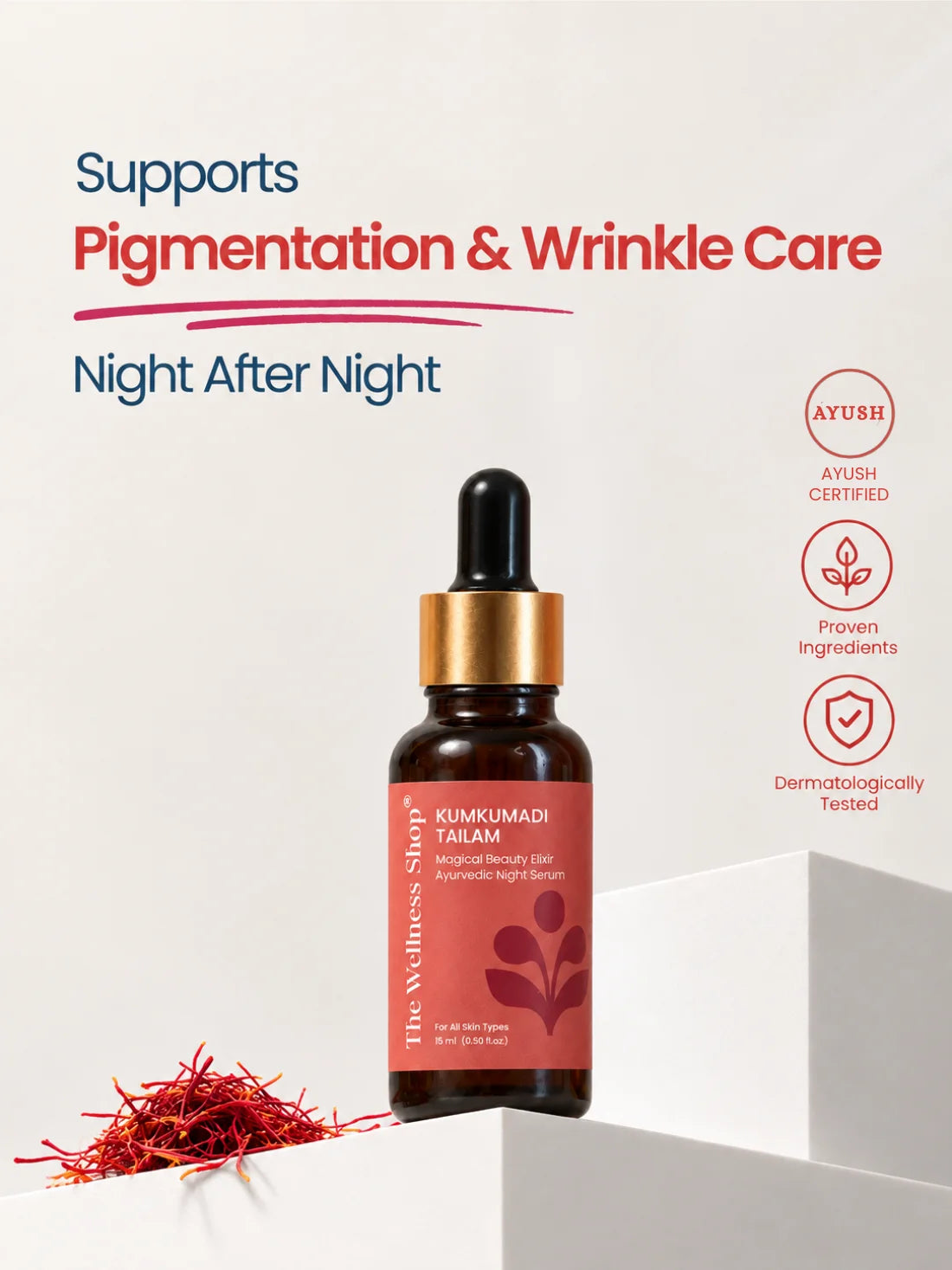Kumkumadi Tailam Magical Beauty Elixir Ayurvedic Night Serum