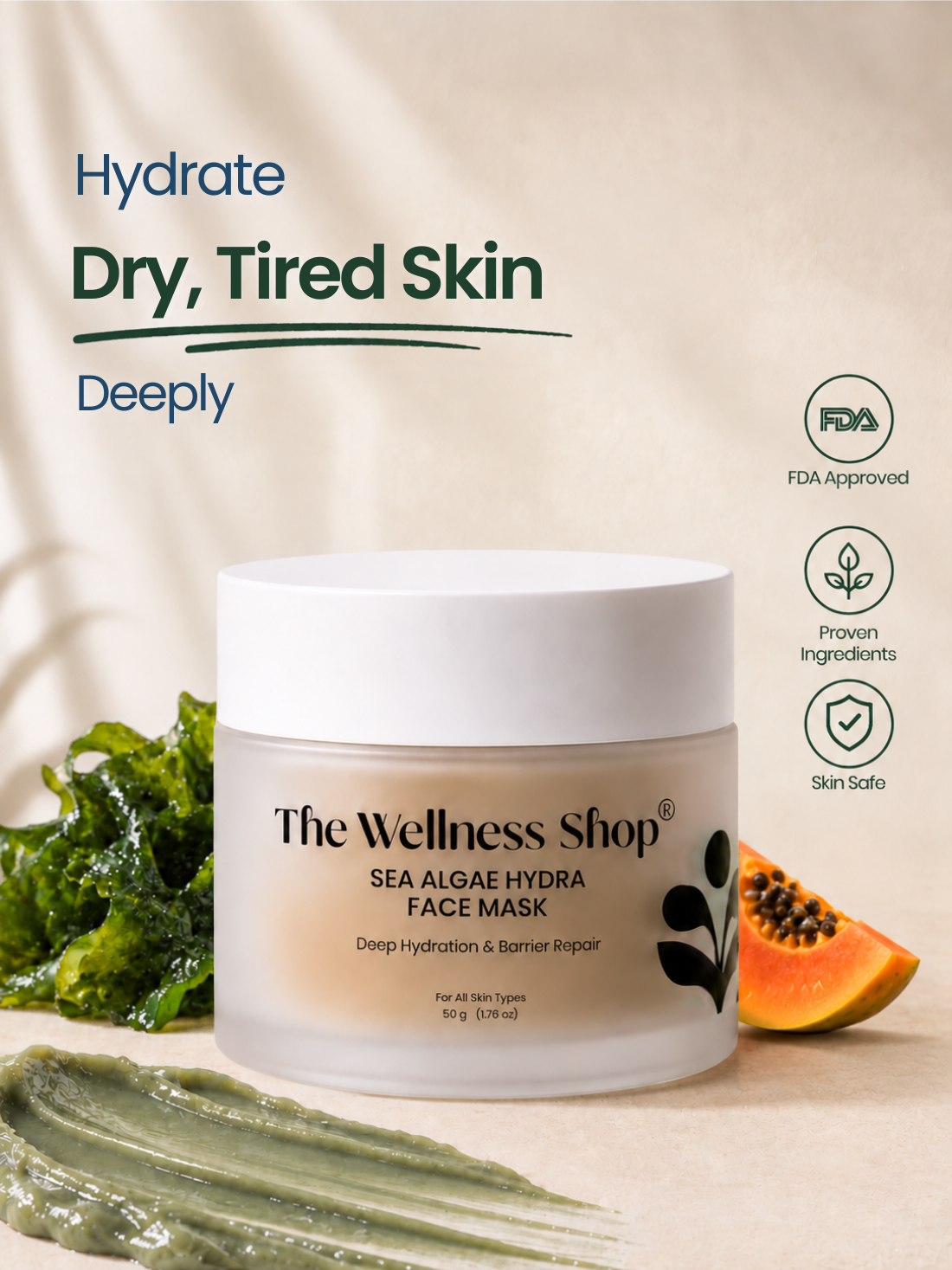 Sea Algae Hydra Face Mask
