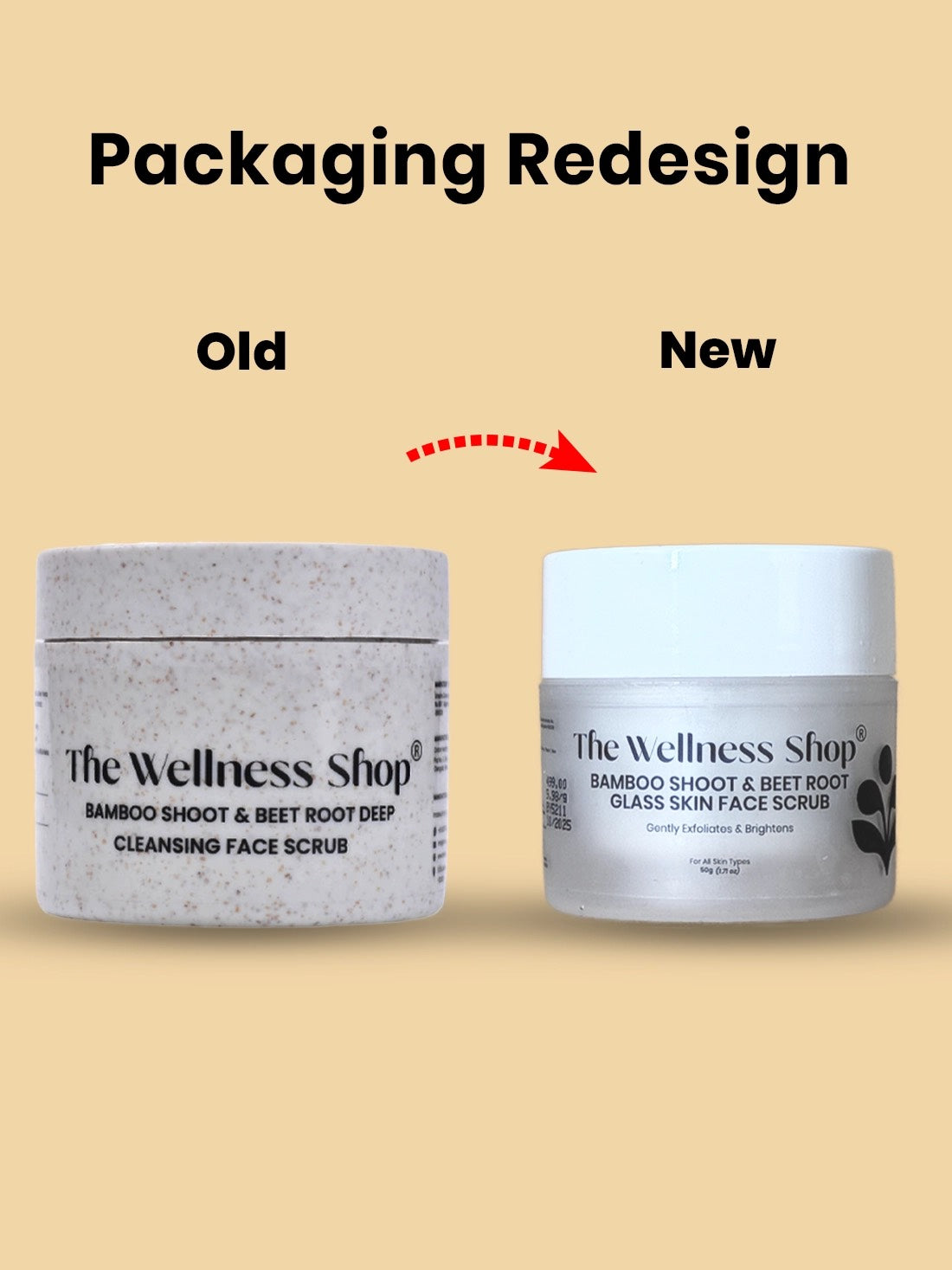 Bamboo Shoot And Beetroot Glass Skin Face Scrub