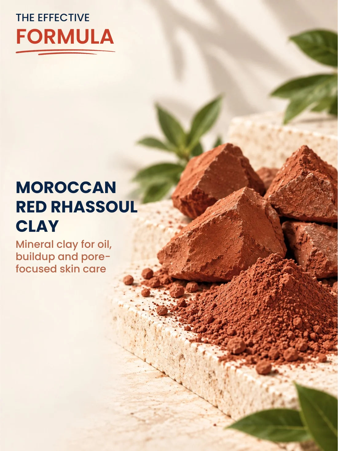 The Wellness Shop Moroccan Rhassoul Red Clay for Deep Detox &amp; Skin Renewal