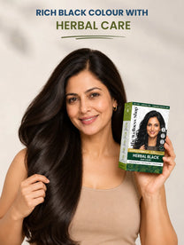Herbal Black Hair Colour - 100gm (No PPD, No Ammonia, Premium Quality, Lasts 3 Weeks)