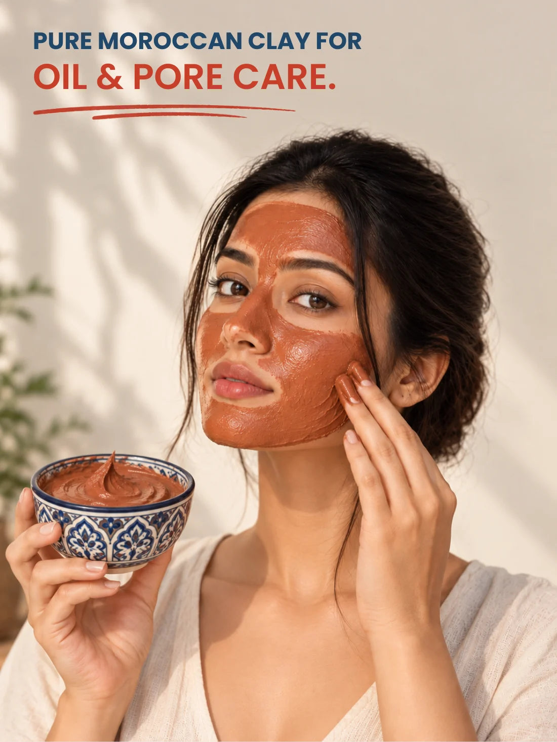 The Wellness Shop Moroccan Rhassoul Red Clay for Deep Detox &amp; Skin Renewal