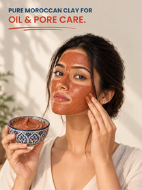 The Wellness Shop Moroccan Rhassoul Red Clay for Deep Detox & Skin Renewal
