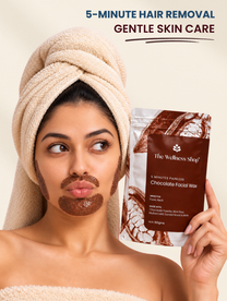 Chocolate Facial Wax Powder - 5 Minute Painless Herbal Wax Powder