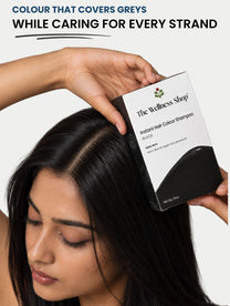 Instant Black Hair Colouring Shampoo + Conditioner - 75gm(No Paraben , No Ammonia , Lasts 3-4 Weeks)