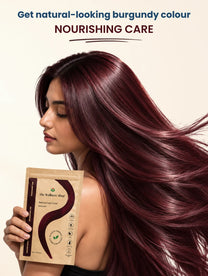 Natural Burgundy Hair Colour - 100gm(No Ammonia, Premium Quality, Lasts 3 Weeks)