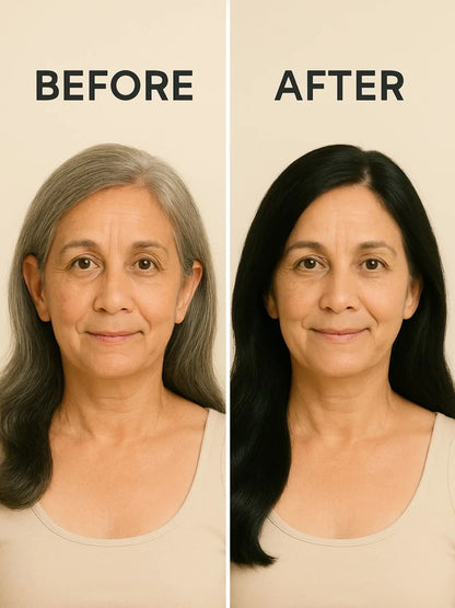NATURAL BLACK HAIR COLOUR ( NO AMMONIA, PREMIUM QUALITY, LASTS 3 WEEKS)
