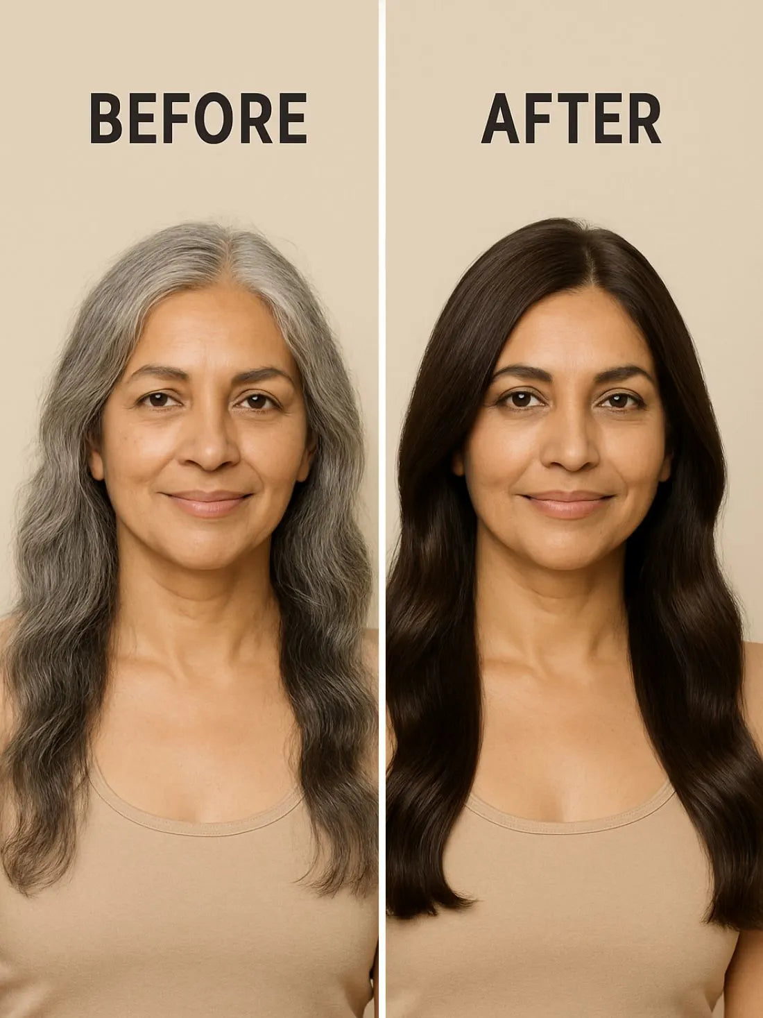 NATURAL BROWN HAIR COLOUR ( NO AMMONIA, PREMIUM QUALITY, LASTS 3 WEEKS)