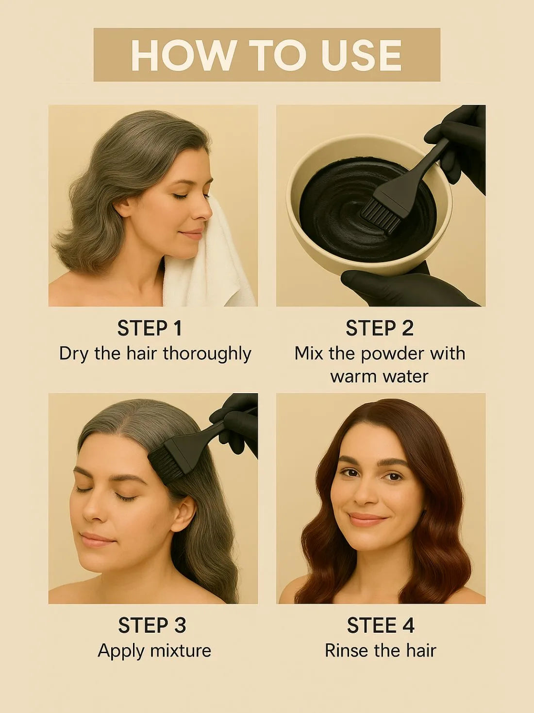 NATURAL BURGUNDY HAIR COLOUR ( NO AMMONIA, PREMIUM QUALITY, LASTS 3 WEEKS)