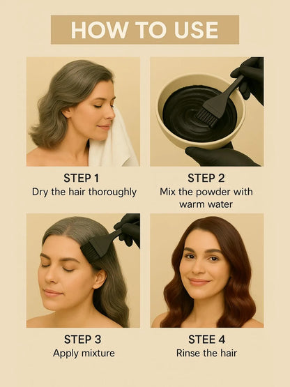 NATURAL BURGUNDY HAIR COLOUR ( NO AMMONIA, PREMIUM QUALITY, LASTS 3 WEEKS)