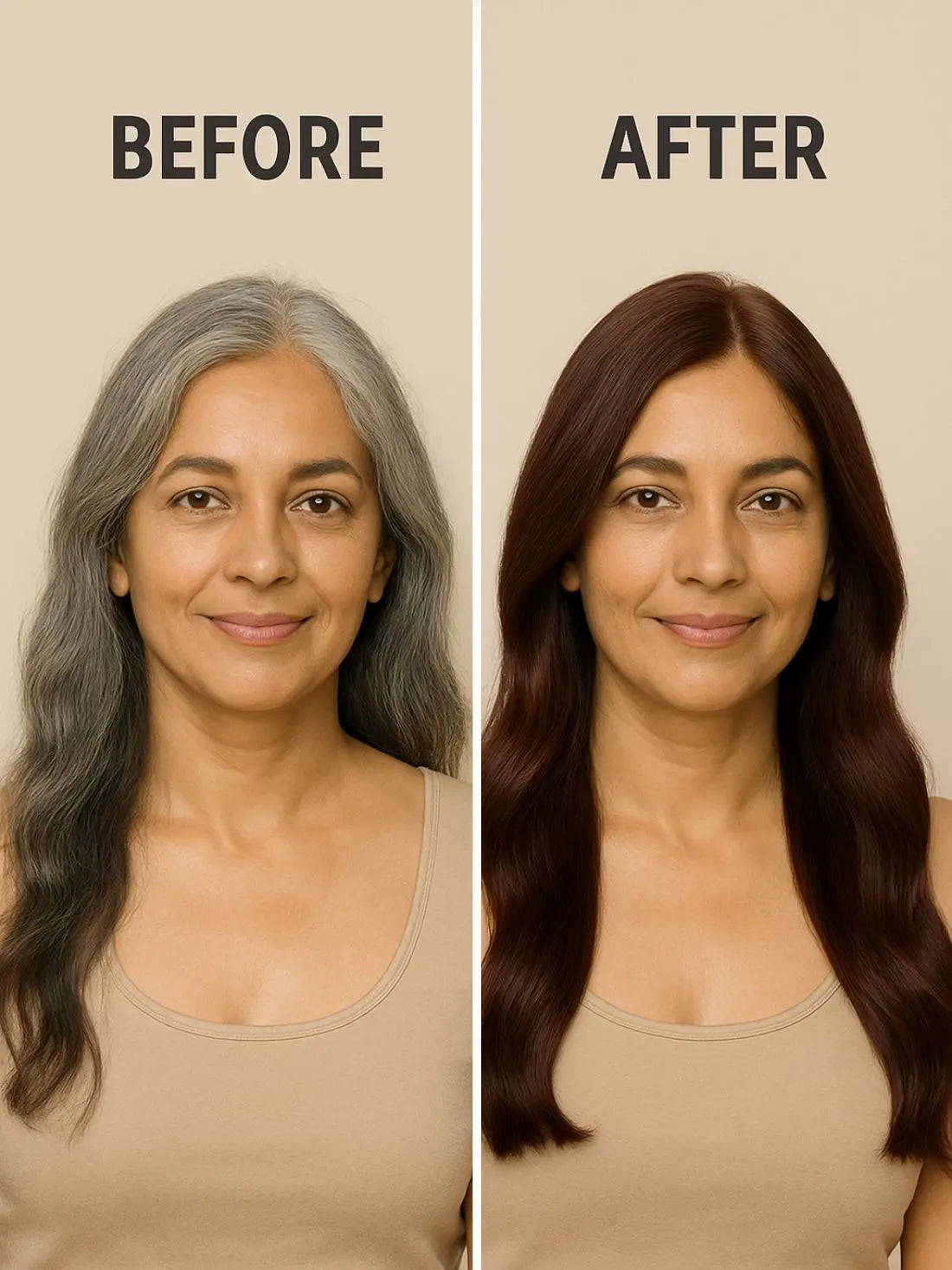 NATURAL REDDISH BROWN HAIR COLOUR ( NO AMMONIA, PREMIUM QUALITY, LASTS 3 WEEKS)