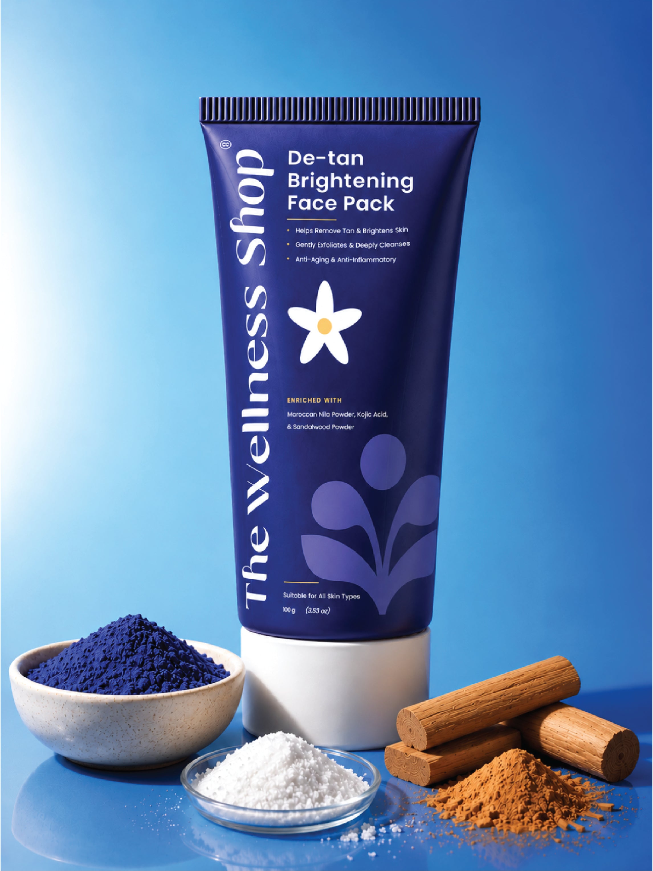 De Tan Brightening Face pack