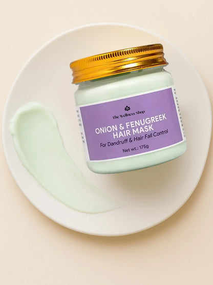 Onion &amp; Fenugreek Hair Mask (Controls Dandruff &amp; Hair Fall In 4 Weeks)