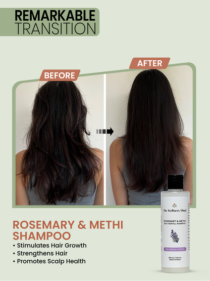 ROSEMARY &amp; METHI ANTI HAIRFALL SHAMPOO - HAIR FALL &amp; THINNING, SLOW HAIR GROWTH, DULLNESS &amp; LACK of SHINE