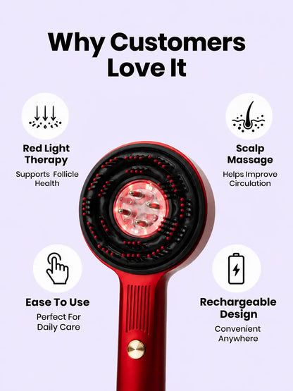 Red Light Therapy Scalp Massager