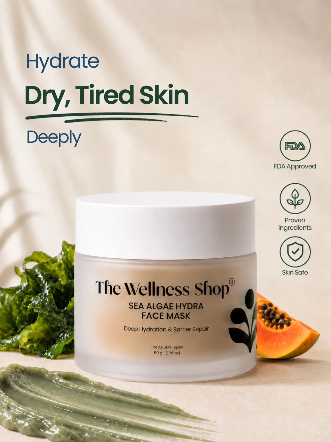 Sea Algae Hydra Face Mask