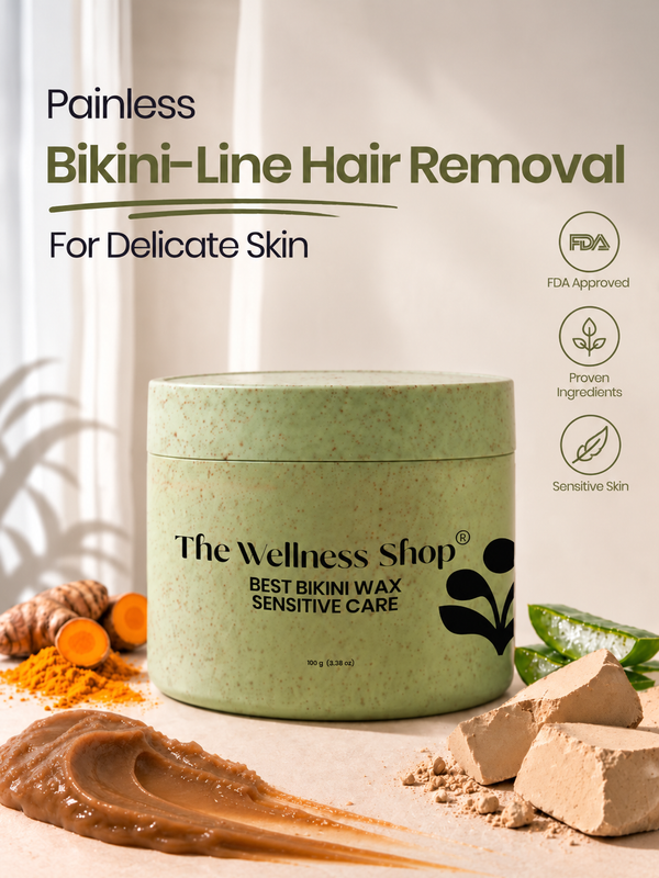 Best Bikini Wax for Sensitive Skin - 10 Minute Painless Wax Powder