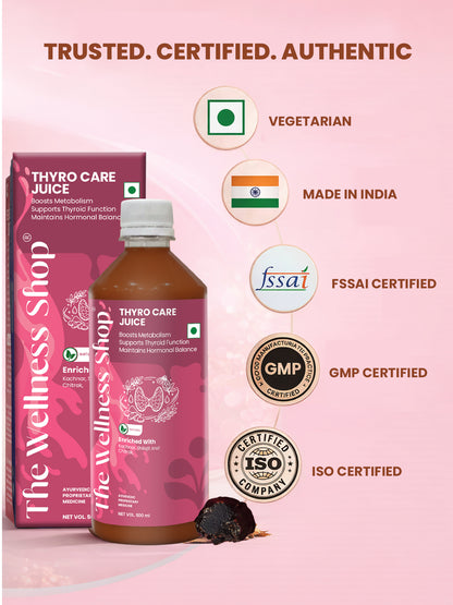 Thyro Care Juice — 23-Herb Ayurvedic Formula for Thyroid Support, Metabolism &amp; Energy