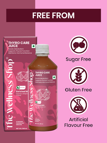 Thyro Care Juice — 23-Herb Ayurvedic Formula for Thyroid Support, Metabolism &amp; Energy