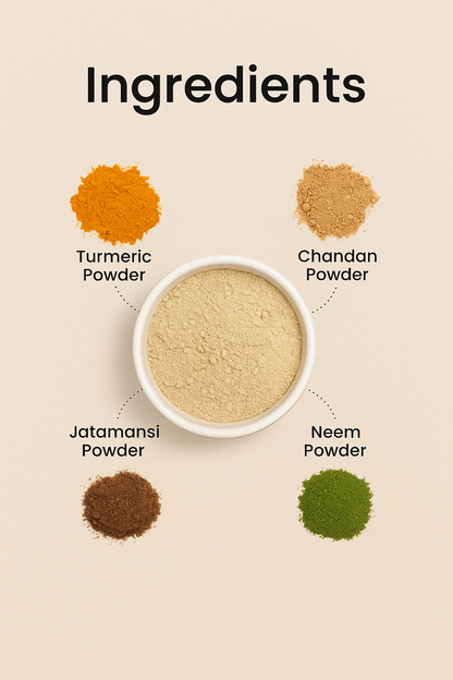 TURMERIC FACIAL WAX - 5 MINUTES PAINLESS HERBAL WAX POWDER