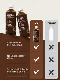 18 Herbs Hair Growth Juice – 100% Ayurvedic Formula for Hair Fall & Hair Thinning