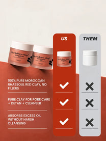 The Wellness Shop Moroccan Rhassoul Red Clay for Deep Detox & Skin Renewal