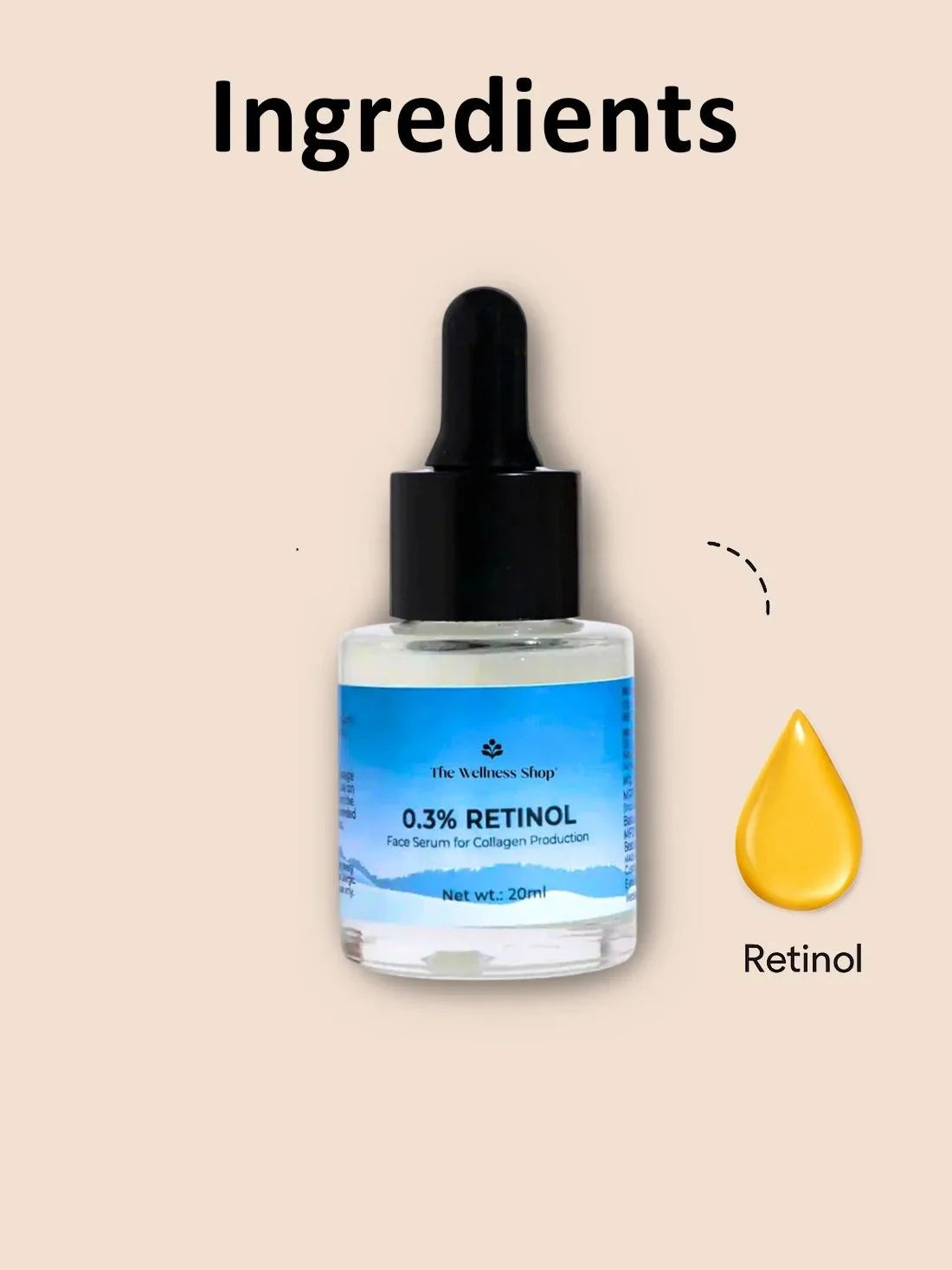 0.3% RETINOL - FACE SERUM FOR COLLAGEN PRODUCTION
