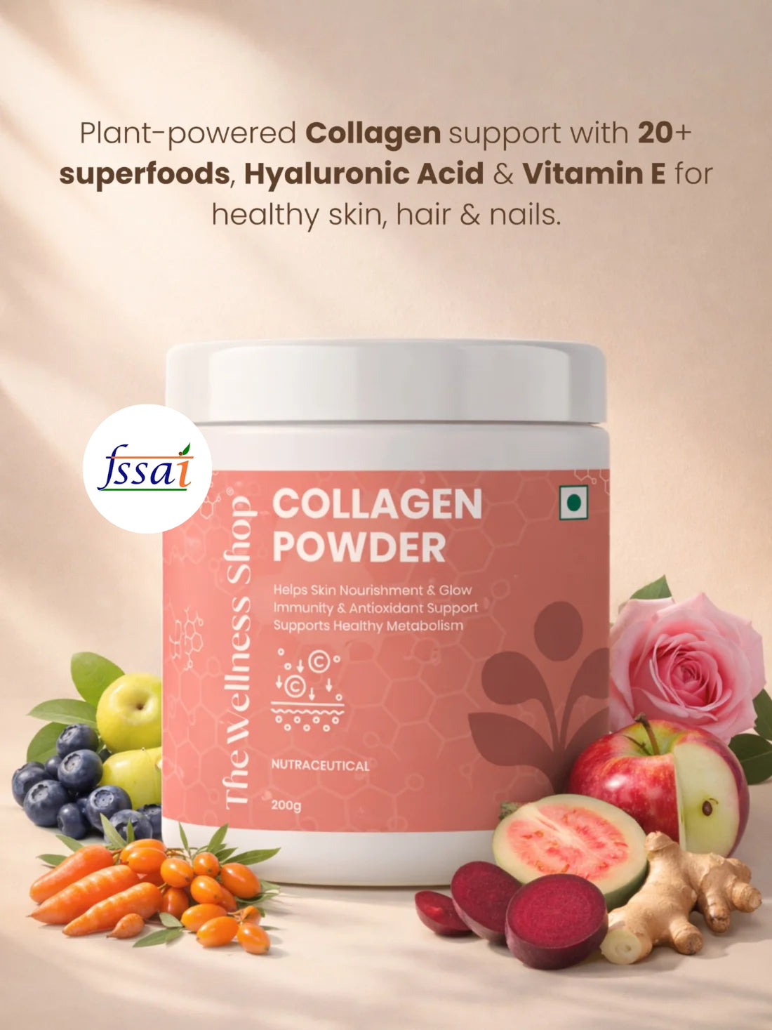 Pure Plant Collagen Booster Powder for Healthy, Radiant Skin