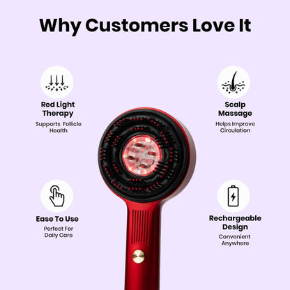 Red Light Therapy Scalp Massager