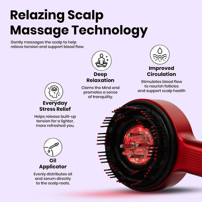 Red Light Therapy Scalp Massager